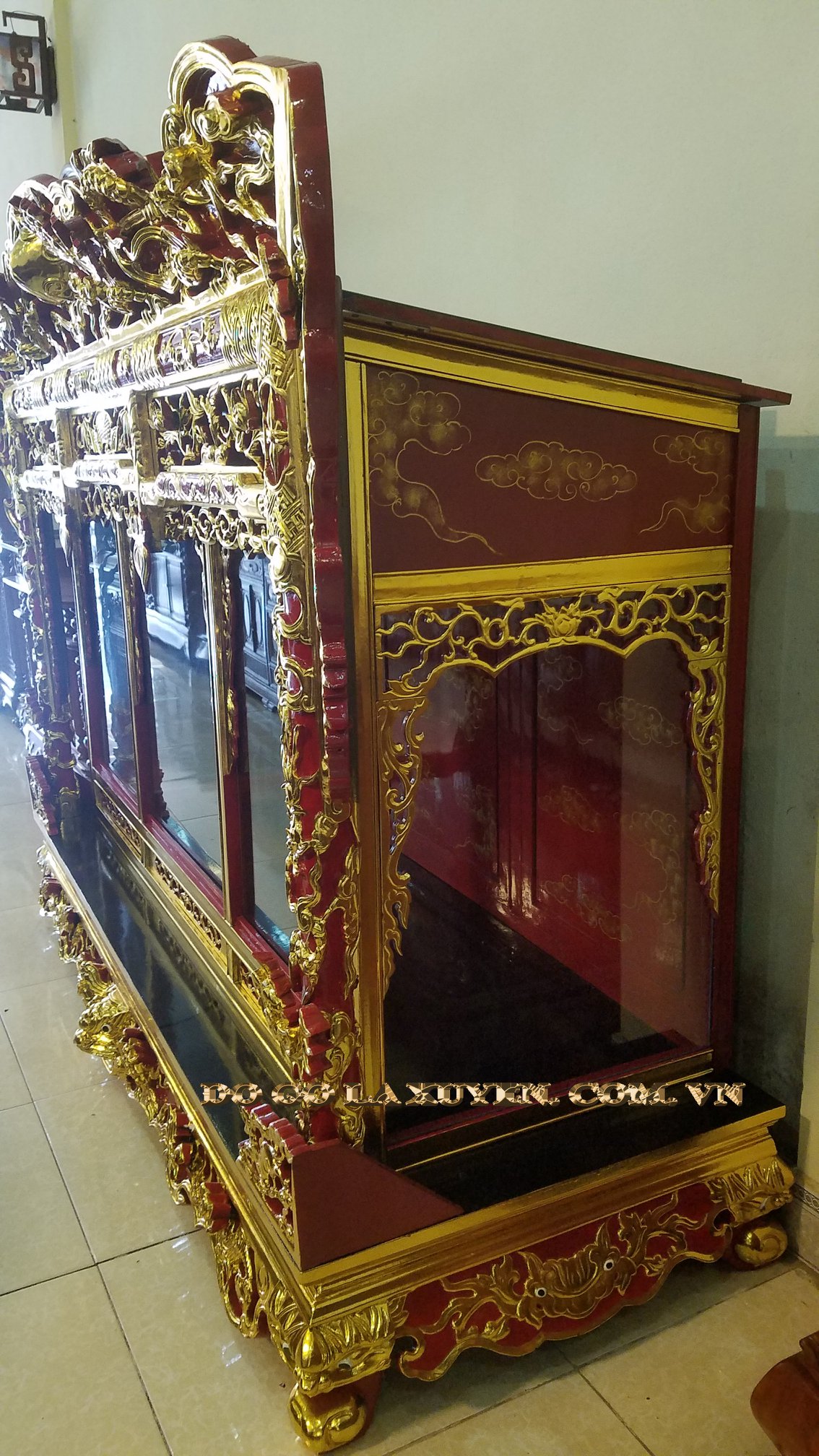 Cỗ Khám Đại Thờ Tượng Đức Vua Cha & Các Quan Tướng 2